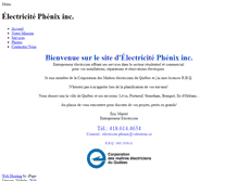 Tablet Screenshot of electricitephenix.com